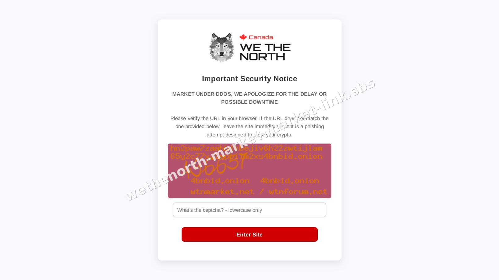 Wethenorth Market Market Link interface — view 4